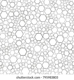 Vector Honeycomb Background. Natural Seamless Textured Comb Pattern