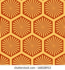 vector honeycomb pattern, swatch element included