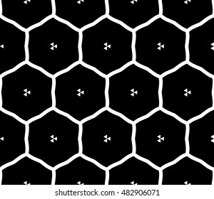 Vector honeycomb seamless pattern. Modern geometric texture. Hexagons astrobase print.