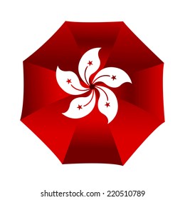 Vector of Hong Kong Umbrella. Protest sign in Hong Kong
