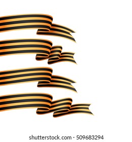 Vector honorable satin ribbons.