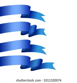 Vector honorable satin ribbons. Bookmarks.
