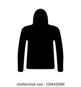 Vector Hoodie Illustration - Fashion Sweater. Hoodie Jacket Icon