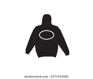 vector hoodie illustration - fashion sweater. hoodie jacket icon.