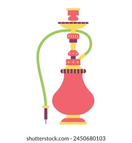 Vector Hookah O Shisha Smoke Ilustración De Dibujos Animados Aislado
