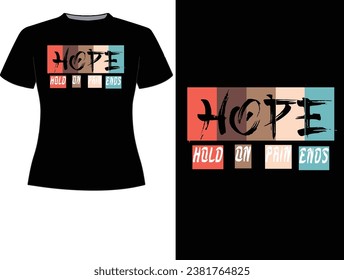 Vector Hope  lettering  typography tshirt design