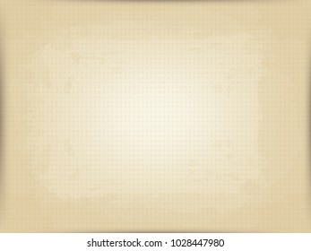 vector horizontal background of old beige postal paper. imitation of the old printing press.