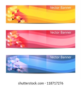 Vector Horizontal Banner . Eps 10