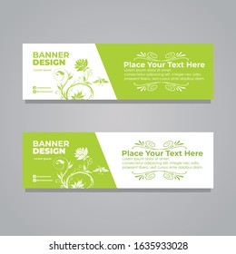 Vector horizontal banner with flower. Luxury exotic botanical design for cosmetics, spa, perfume, aroma, beauty salon. ect.