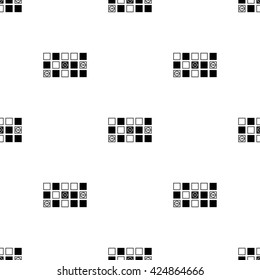 Vector horizontal black simple icon of a roulette table.