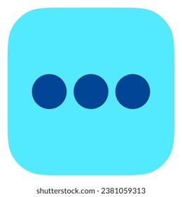 Vector horizontal ellipsis menu icon. Perfect for app and web interfaces, infographics, presentations, marketing, etc.