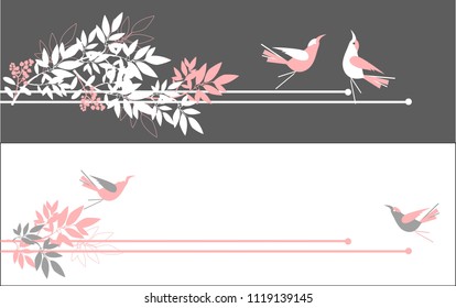 vector horizontal illustration template greeting card invitation for wedding decorated with eucalyptus leaves