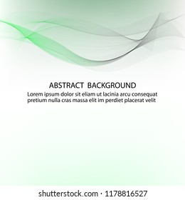 
Vector horizontal smoky wave.