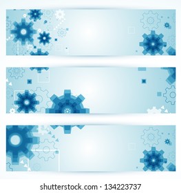 Vector Horizontal Technical Banner