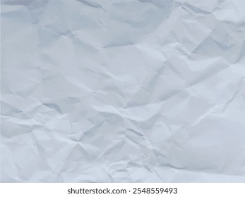 Fondo de papel arrugado de color blanco Horizontal de Vector