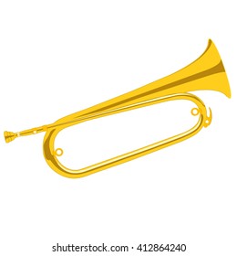 vector horn on white background