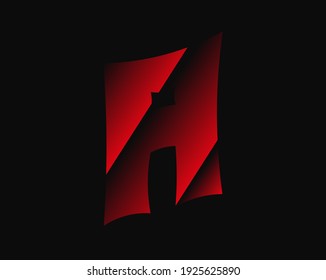 Un horror vectorial, una carta aterradora. El miedo loco es el tipo de letra brutal . Por crimen o crimen, horror noche oscura, mal diseño terrible y más