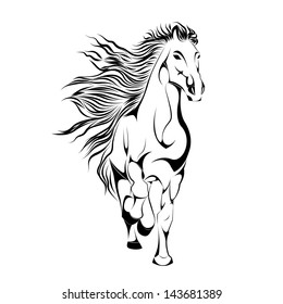 vector horse