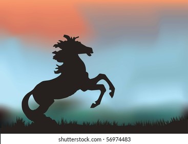 Vector horse