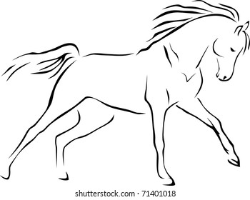vector horse