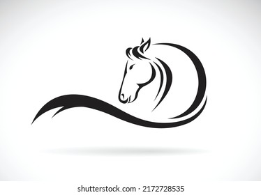 Vector of horse design on white background. Easy editable layered vector illustration. Farm Animals.