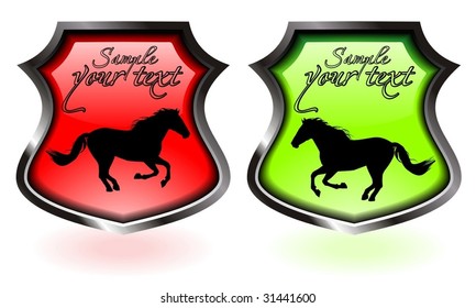 vector horse emblem