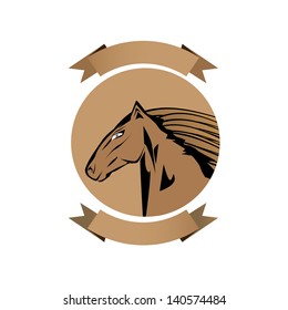 vector horse head.