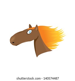 vector horse head.