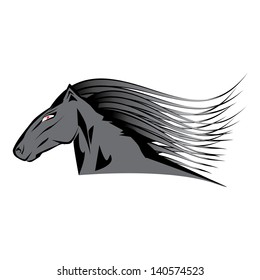 vector horse head.