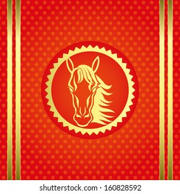 Vector. Horse head.