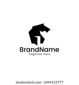 Vector Horse Home logo design icon suistable for horse breeding