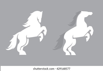 Vector horse logo template. Horse icon art.