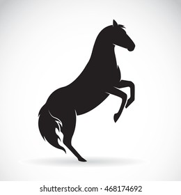 Vector of a horse on a white background