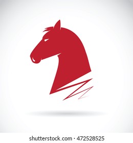 Vector of horse on white background.