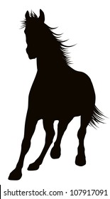 Vector horse silhouette