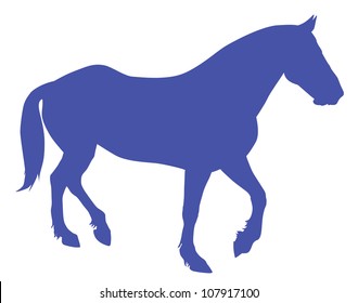 Vector horse silhouette
