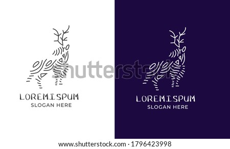 Vector horse silhouette view side for retro logos, emblems, badges, labels template vintage design element.stylish horse heads for stable, farm, race logo design with line art .vector for t shirt 