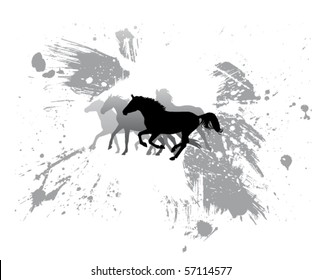 vector horse sketch
