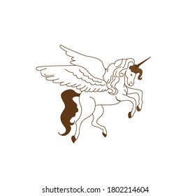 Vector  horses simple colorful art