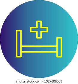 Vector Hospiatl Bed Icon
