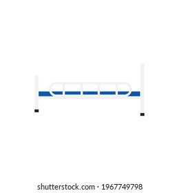 Vector of a hospital bed.