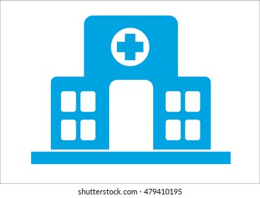 Vector of hospital  building