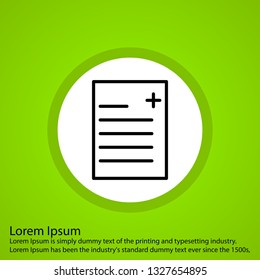  Vector Hospital Document Icon