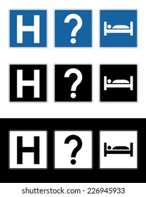 Vector Hospital, Information and Lodging Way finding set