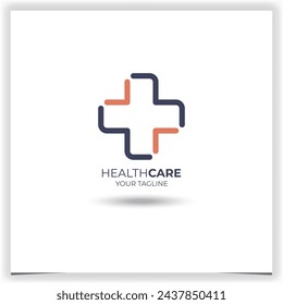 Vector hospital logo health care logo template