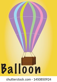 Vector of a hot air balloon