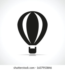 Vector hot air balloon icon