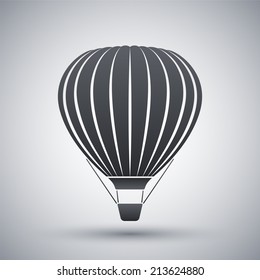 Vector hot air balloon icon