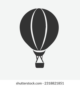 Vector Icono de globo aerostático