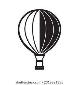 Vector Icono de globo aerostático